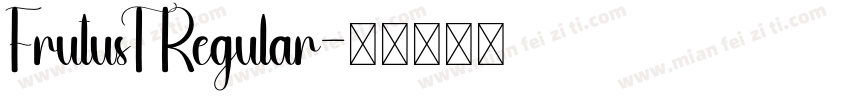 FrutusT Regular字体转换